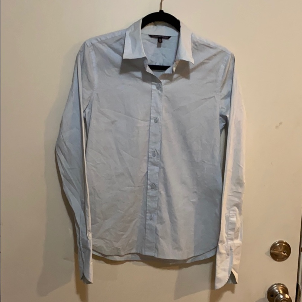 VICTORIA’S SECRET blue, button down, blouse